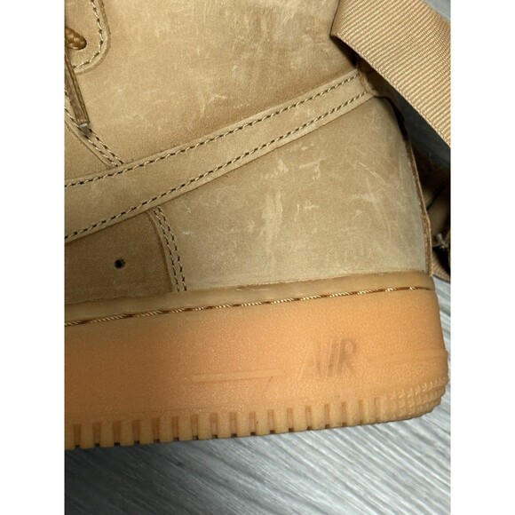Nike Air Force 1 ’07 Flax Wheat Nubuck Men’s Size 8 (882096-200) –Classic No Box - Picture 6 of 8